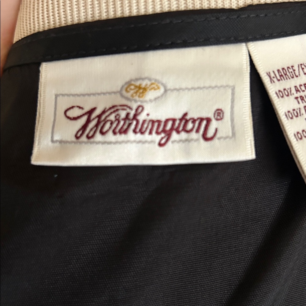 Worthington vest in a Victorian brocade style made in USA - Picture 6 of 7
